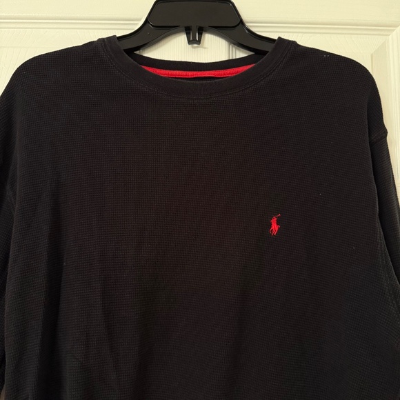 Polo Ralph Lauren Black Thermal Long Sleeve - Picture 2 of 4